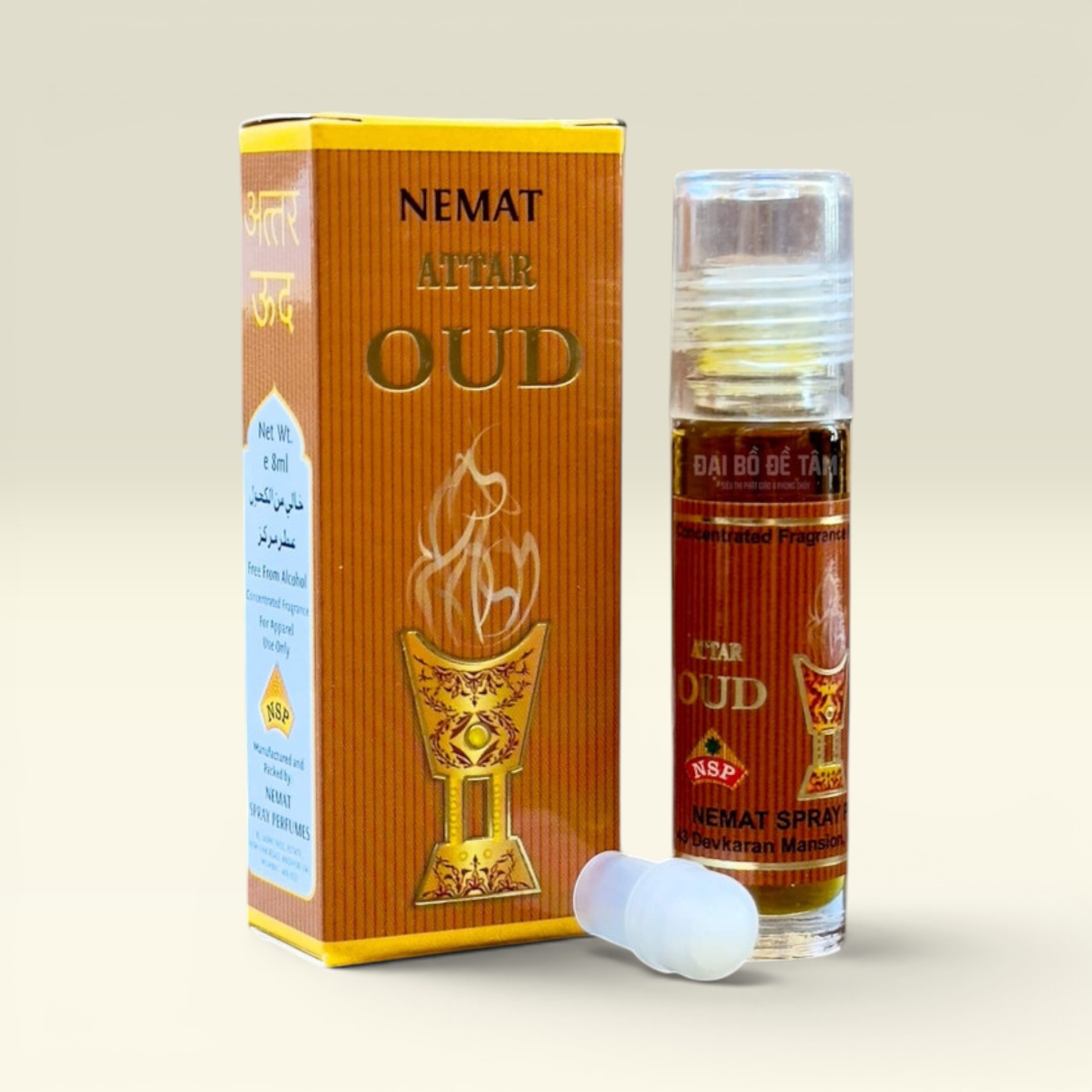 Tinh Dầu Đàn Hương Ấn Độ Gata Oud 8ml – Dạng Lăn Tiện Dụng, Lan Tỏa An Yên