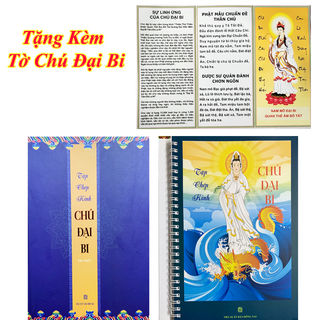 Sách TẬP Vở Chép Kinh Chú Đại Bi In Mờ - Dành Cho Người Mới TẬP Chép Kinh ( Tặng Kèm Tờ Chú Đại Bi ) - Vạn Kim Đại Cát