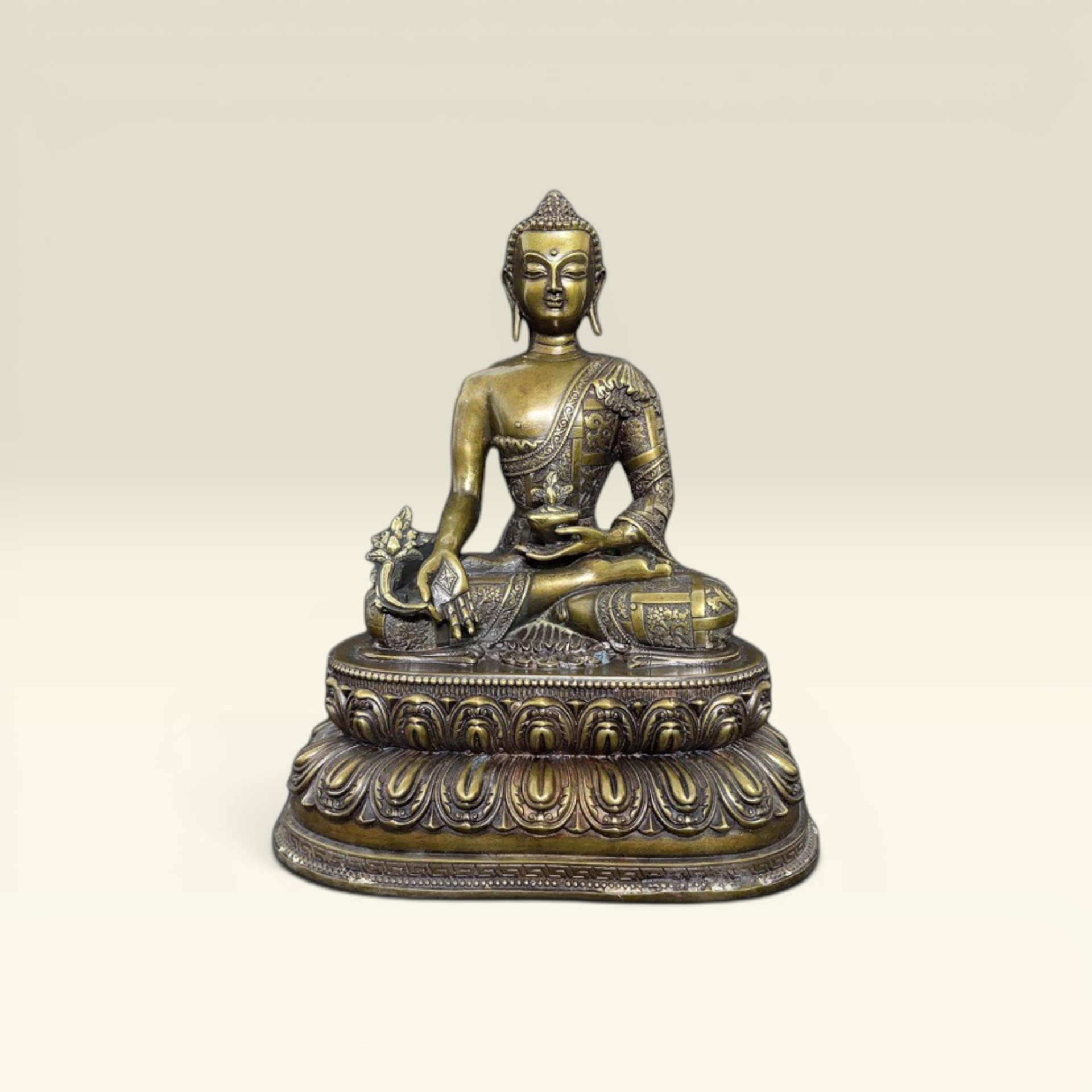 Tượng Phật Phật Dược Sư- Tượng Phật Dược Sư Bằng Đồng - Vạn Kim Đại Cát