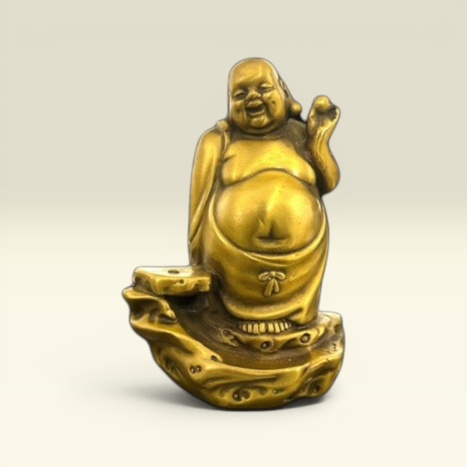 Tượng Phật Xông Trầm Thác Khói Tượng Phật Di Lạc- Tượng Đồng Thờ Cúng - Vạn Kim Đại Cát