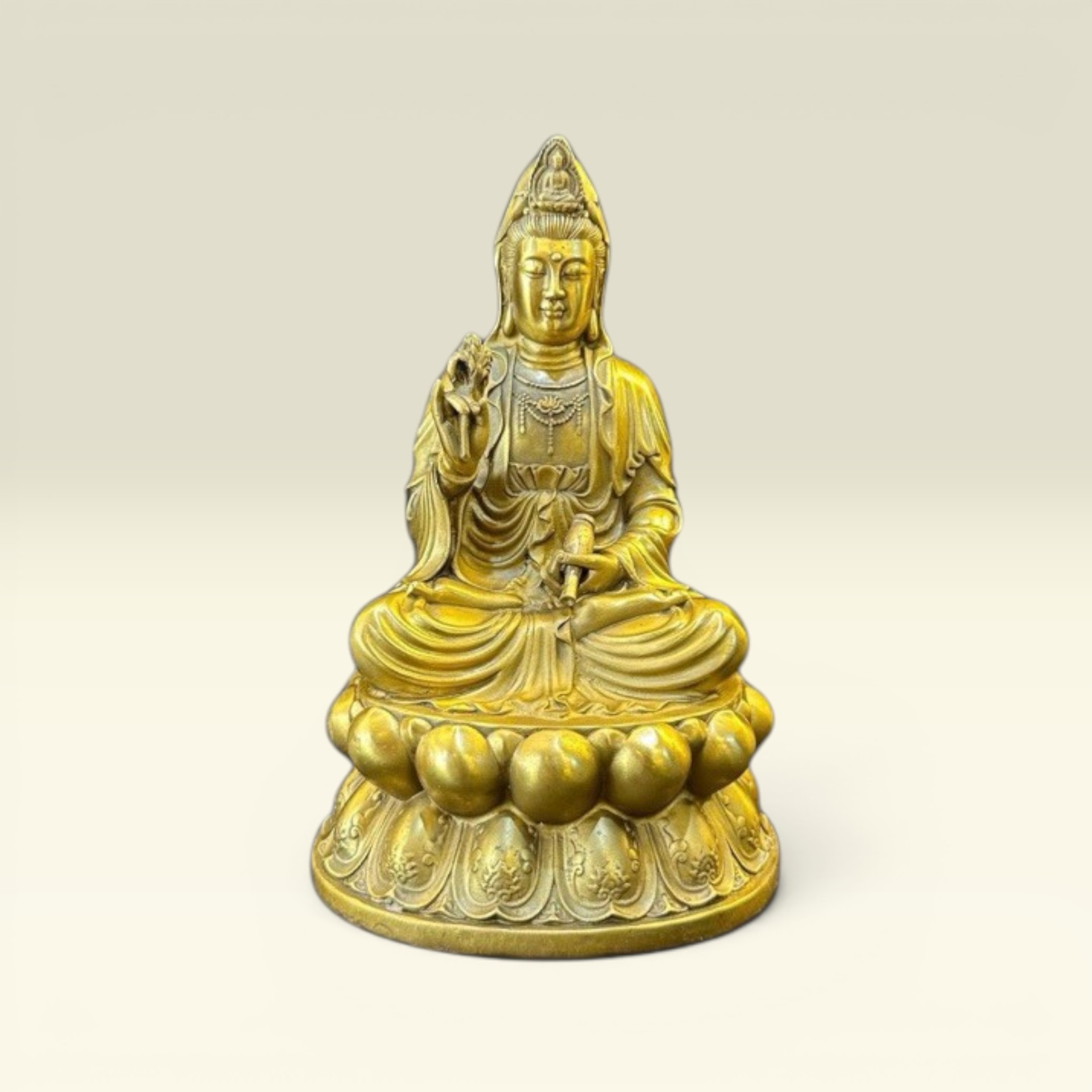 Tượng Bồ Tát Phật Quan Thế Âm Bồ Tát- Tượng Đồng Phong Thuỷ Thờ Cúng - Vạn Kim Đại Cát