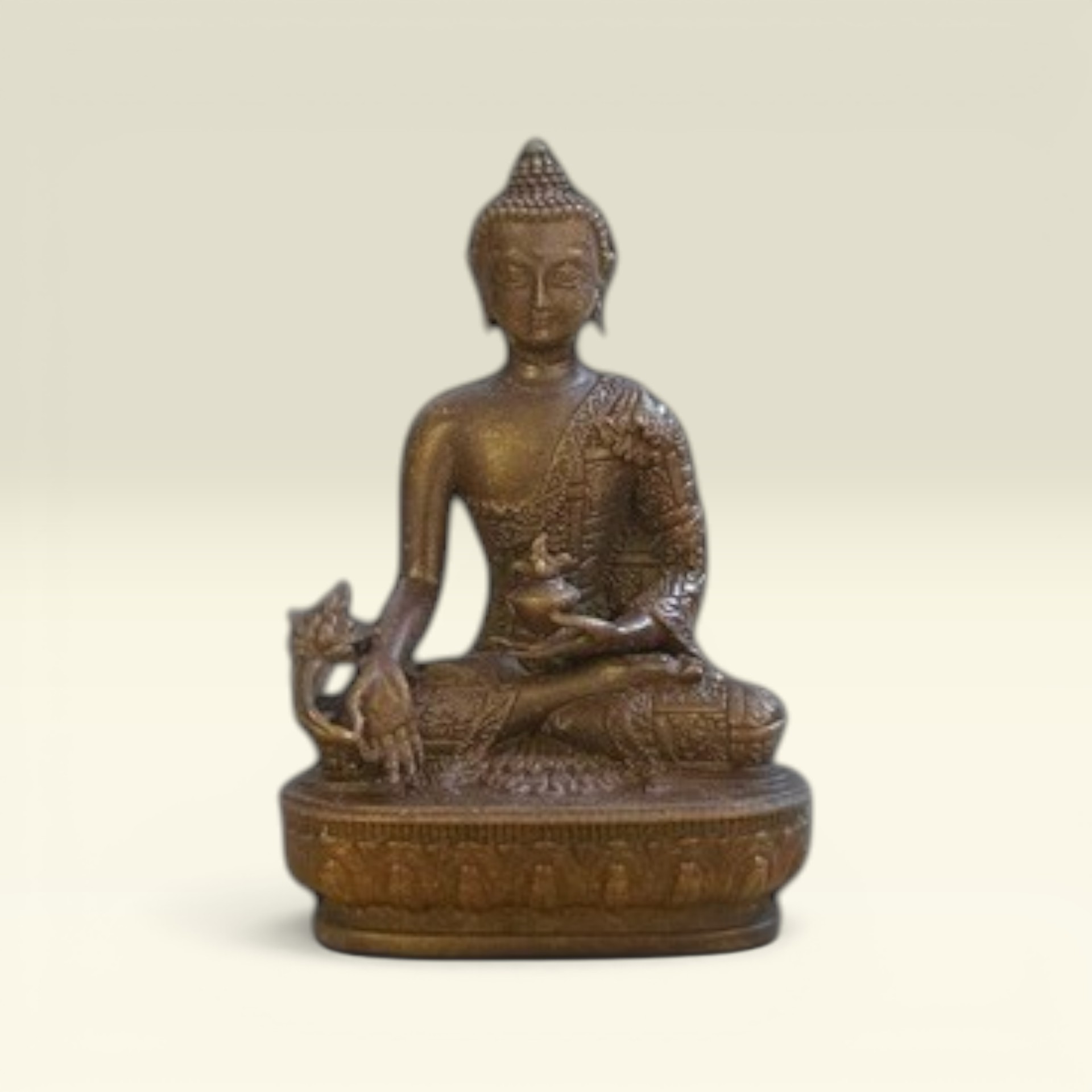 Tượng Phật Phật Dược Sư- Mật Tông Kim Cang Thừa- Tượng Đồng Thờ Cúng - Vạn Kim Đại Cát