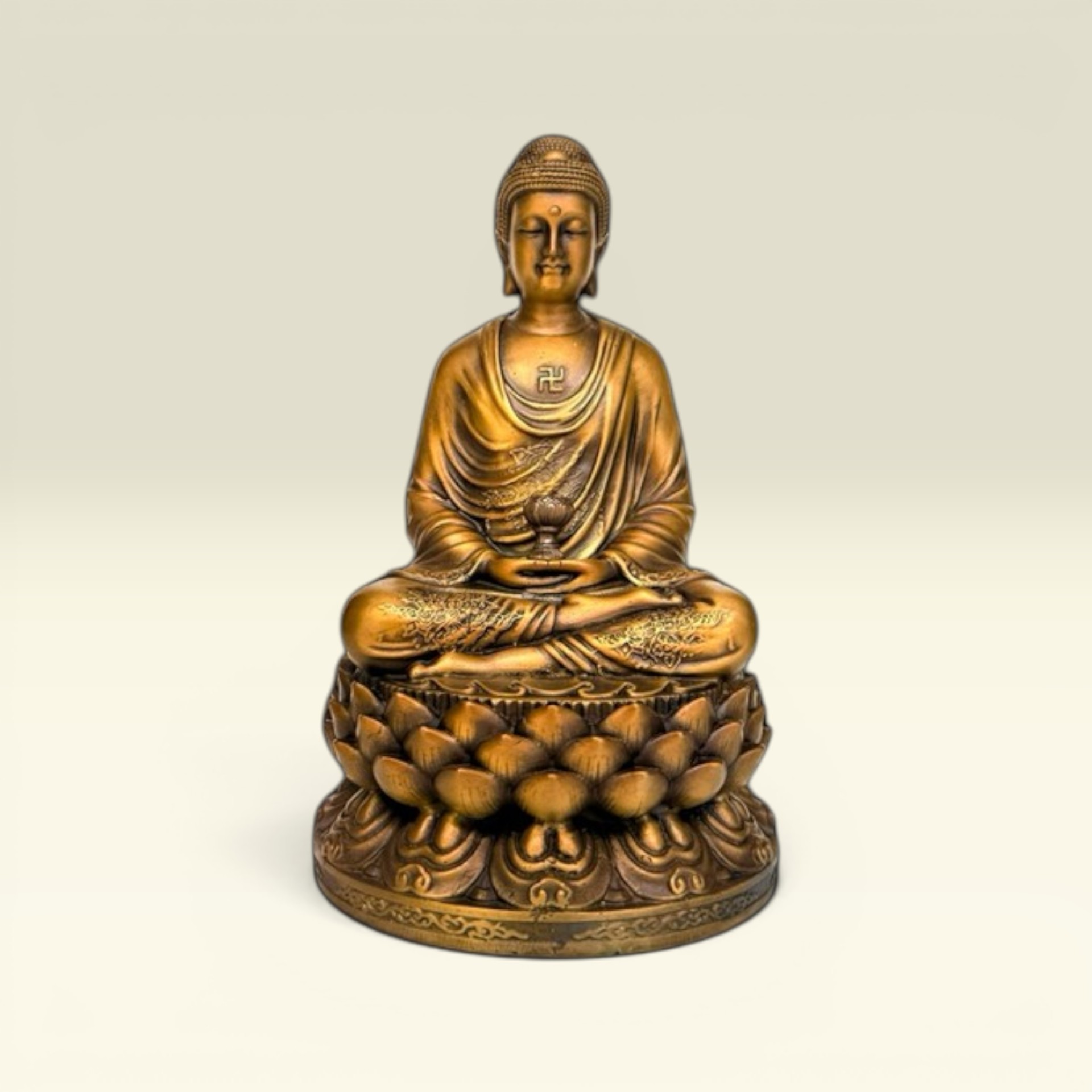 Tượng Phật Phật A Di Đà 20cm - Tượng Đồng Thờ Cúng - Vạn Kim Đại Cát