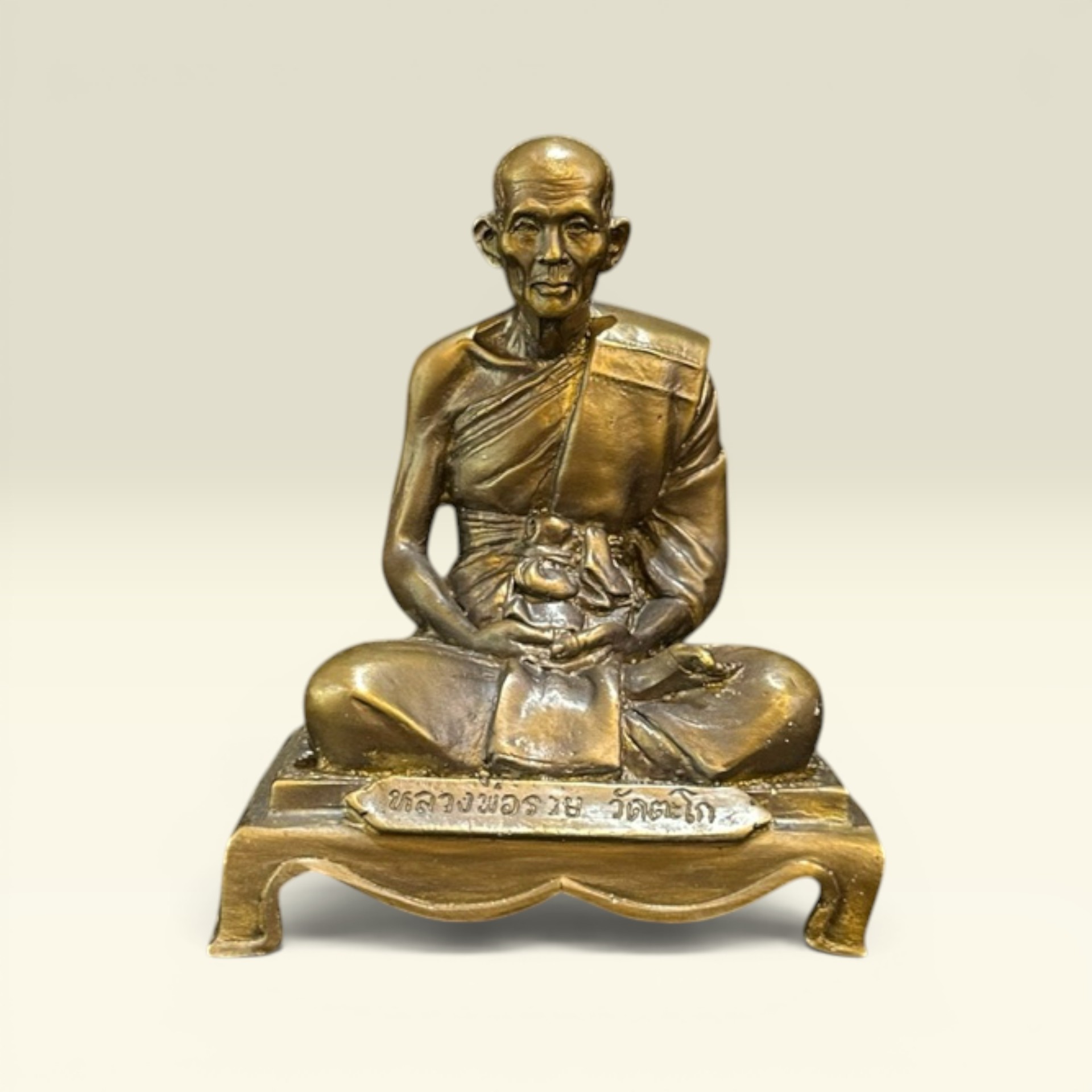 Tượng Phật Thiền Sư- Tượng Đồng Thái Lan- Phật Giáo Nam Tông- Tượng Đồng Thờ Cúng - Vạn Kim Đại Cát